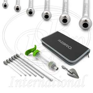 Juego de 10 piezas para alimentación de aves con estuche con cremallera, 6 agujas rectas para alimentación con cierre de seguridad, 1 cuchara, 2 alambres de limpieza, 1 jeringa de plástico, 10 m - Product Image 3