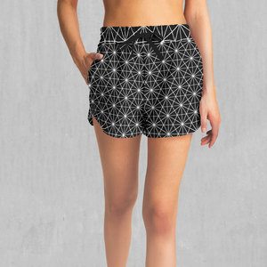 Shorts de sublimación para mujer, diseño de moda, personalizados, con bolsillos delanteros y traseros, cierre de botones, ropa informal. - Product Image 1