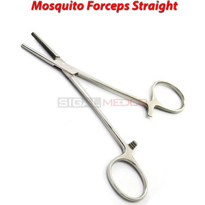 Pinzas para Mosquitos Rectas de 4.92 Pulgadas, Acero Inoxidable Alemán de Alta Calidad, Reutilizables, Instrumentos Médicos Manuales, Quirúrgicos y Dentales - Product Image 2