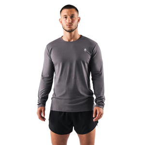 Camiseta de Manga Larga para Hombre, Secado Rápido, Transpirable, Deportiva, para Entrenamiento, Paquete de Dos - Product Image 1