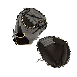 Guantes de Béisbol de Cuero de Alta Calidad al por Mayor para la Posición de Receptor, Ideales para el Campo Profesional, Guantes de Béisbol Unisex para Receptor - Product Image 1