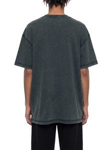 Camiseta Oversize de Algodón Lavado Transpirable de 200g para Hombre, Color Liso, Casual, Manga Corta, Cuello Redondo - Product Image 5