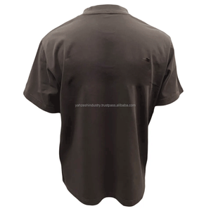 2023 Printed <b>Logo</b> Custom Embroidery Cotton/Bamboo Fiber Knitted Short Sleeve Casual Plain T-Shirt for Men - Product Image 2