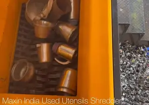 Broyeurs métalliques à double arbre, capacité de 1000 à 2000 kg/h, pour le broyage de l'acier inoxydable et des déchets métalliques - Product Image 4