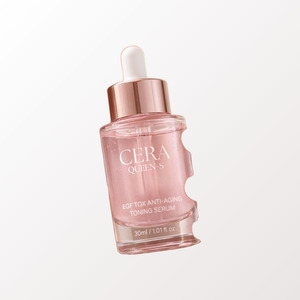 Sérum facial Ceraqueens Korean K-Beauty Sera Queens EGF Tox Anti-âge Tonifiant Fabriqué en Corée 30 ml - Product Image 1