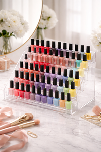 Mejora tu Rutina de Cuidado de Uñas con este Moderno y Lujoso Soporte Personalizable para Esmaltes de Uñas Acrílicos que Mantiene tus Esmaltes Favoritos Organizados - Product Image 4