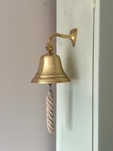 Handmade Nautical <b>Brass</b> <b>Bell</b> Vintage Premium Metal <b>Bell</b> Decorative Well <b>Bells</b> for Door Entrance Wall Hanging Home Office - Product Image 5