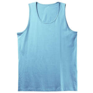 Débardeur Homme Personnalisé avec Logo, Col Rond, Tricot Uni, Sous-vêtement Basique en Coton Pur, Sportswear Décontracté, Séchage Rapide, Style Vintage - Product Image 1