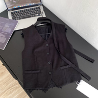 Blusas de Lino Elegantes sin Mangas con Cuello en V para Mujer, Camisas Sólidas, Tops Elegantes para Dama, Ropa al por Mayor