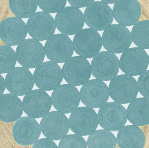 NYKO MART JR-58E <b>Round</b> Handmade Organic Jute Bohemian Eco-Friendly Solid Color Interior Decorative <b>Rug</b> Wholesale Bulk - Product Image 5