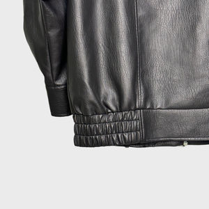 Women's Original Sheep Skin Leather Jacket (<b>3</b> Colors) Biker Jacket with Zip Pockets Stripe Detail Regular Coat for Winter - Product Image 6