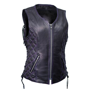 Chaleco de Cuero Genuino para Mujer con Flecos Estilo Western, Personalizable, Moda Vaquera, Precio de Fábrica, Venta al por Mayor, OEM - Product Image 1
