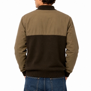 Men Sweater Custom Color <b>Block</b> Quarter Zip Stylish Comfortable Warm Premium Casual Quarter zip Sweater Trendy Winter Fashion - Product Image 2