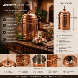 Pot à eau en cuivre avec design fonctionnel pour l'approvisionnement commercial - Product Image 5