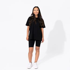 Conjuntos cortos de algodón de verano 2024 para mujer, ropa deportiva personalizada, pantalones cortos con cordón de 2 piezas y conjuntos de camisetas, conjuntos de gimnasio para mujer - Product Image 3