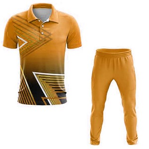 Best Selling Unisex Polyester <b>Cricket</b> Uniform Customized Logo New Arrival - Product Image 4