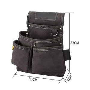Genuine Leather <b>Tool</b> <b>Belt</b> Bag Professional Pocket Carpenters <b>Tool</b> <b>Pouch</b> Framers Combo Bag <b>Tool</b> <b>Belt</b> Kit - Product Image 1