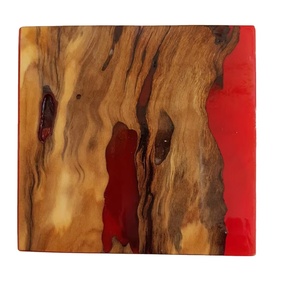 Ensemble de sous-verres de rivière en résine avec sous-verres de table artistiques faits à la main en bois naturel pour tapis de décoration de qualité supérieure - Product Image 1