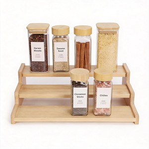 Bamboo <b>Spice</b> <b>Rack</b> Organizer Wholesale | Handcrafted <b>Kitchen</b> Storage - Product Image 6