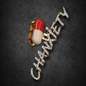 Pendentif personnalisé « CHANXIETY » en diamant de laboratoire, collier hip-hop glacé, bijoux capsule bling, cadeau - Product Image 5