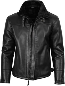 Chaqueta de Motocicleta de Cuero Genuino para Mujer, Manga Larga, Cierre de Cremallera, con Ribete de Piel, Invierno, Resistente al Viento, Color Sólido, Material de Piel de Vaca - Product Image 5