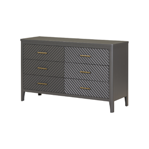 Cómoda CAIRNDALE de Madera Maciza con 6 Cajones, Moderna, Ecológica y Duradera, Mueble para Dormitorio y Sala de Estar - Product Image 1