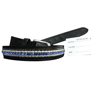 Ceinture Unisexe en Cuir Véritable avec Rhinestone Bling Authentique Produit en Cuir Ceinture en Cuir Fabricant en Inde. - Product Image 4