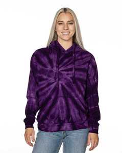 เสื้อฮู้ดดี้โอเวอร์ไซส์ผ้าฟลีซพิมพ์ลายมัดย้อมสำหรับผู้หญิง ขายดี พร้อมกระเป๋าซิปด้านหน้า ดีไซน์ทันสมัย - Product Image 1