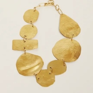 Collier ras du cou en perles de bois colorées CRYSTAL CRAFT, collier bib africain multicolore en bois - Product Image 3