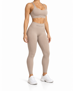 Conjunto de Yoga Ecológico y Transpirable para Mujer, 2 Piezas, Ropa Deportiva para Gimnasio, Logotipo Frontal, Tallas Grandes, Tops de Entrenamiento - Product Image 5