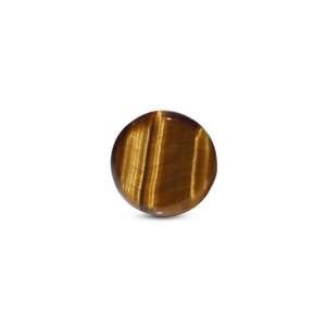 Natural Tiger Eye Loose Gemstone 8.35 Carat 11mm Brilliant Cut Cabochon Golden Stone for Fine Jewelry - Product Image 2