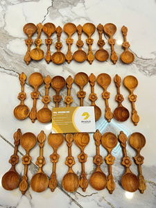 Acacia Wooden <b>Tea</b> <b>Infuser</b> & Sunflower Strainer with Long Handle Eco-Friendly Loose Leaf Filter 15ml Capacity - Product Image 1