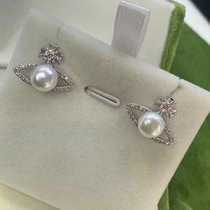 Light Luxury 10-11mm Stud Earrings 18K Gold Plating Imported From Italy Mixed <b>Color</b> Process Natural Thick Gold <b>Bead</b> Good Quality - Product Image 2