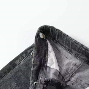 กางเกงยีนส์สีเทาเอวสูงทรงใหม่สำหรับเด็กผู้ชาย ฤดูใบไม้ผลิและฤดูร้อนปี 2025 สวมใส่สบาย ระบายอากาศได้ดี - Product Image 5
