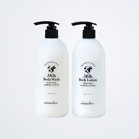 Miraclair miracleare Ensemble de soins corporels au lait parfumé Gabriel Musk 500g + 500g Ensemble de soins corporels au lait coréen parfumé Gabriel Musk