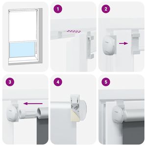 Tissu occultant pour store enrouleur 25,4x47,2 po, largeur 23,6 po, couleur noire, parfait pour la maison ou le bureau - Product Image 5