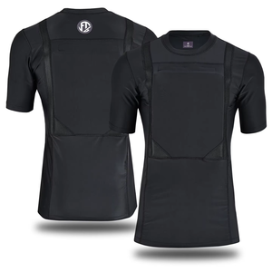 Camiseta Formal de Alta Calidad para Hombre con Protección Oculta, 85% Poliéster, 15% Elastano, Tejido Transpirable con Control de Humedad - Product Image 1
