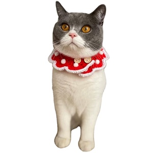 Jolie princesse tricoté dentelle chien chat collier promotionnel produits pour animaux de compagnie ornement accessoires - Product Image 2