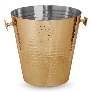 Seau à glace et refroidisseur de boissons rond en métal de luxe, capacité 5L, portable, étanche, durable, facile à nettoyer - Product Image 3