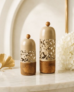 Quemador de Incienso de Latón Hecho a Mano con Base de Madera, Difusor de Aromaterapia, Porta Borlas para Decoración del Hogar - Product Image 2