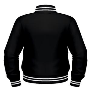Veste universitaire sur mesure de haute qualité pour homme, grande taille, en laine et cuir, avec doublure laser et matelassage diamant, style Letterman, grande taille - Product Image 2