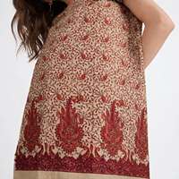 Salwar Kameez traditionnel en laine pour femmes, avec châle brodé, tenue décontractée indienne et pakistanaise, couture sur mesure, coupe classique, Inde et Pakistan