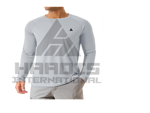 เสื้อยืดแขนยาวผู้ชาย คุณภาพดี สั่งทำได้ สีพื้น เสื้อยืดแขนยาวสไตล์สตรีทแวร์ - Product Image 4