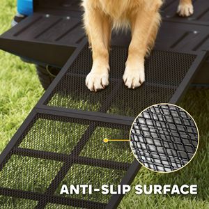 Rampa per Cani Extra Lunga e Larga 190x50 cm, Pieghevole e Portatile con Superficie Antiscivolo per Animali Domestici di Taglia Grande e Piccola - Product Image 5