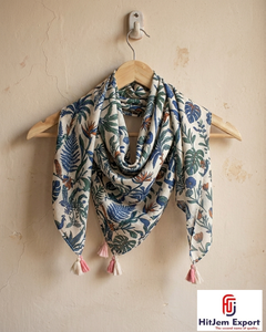 Pañuelo de Seda Estampado de Lujo para Mujer, Pañuelo Cuadrado Ligero Personalizado, Fabricante Textil OEM ODM, Proveedor Mayorista - Product Image 4