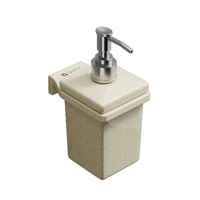 Distributeur de savon en mélamine mural pour salle de bain, support de pompe à lotion liquide, bouteille de désinfectant pour les mains à suspendre sur comptoir de cuisine