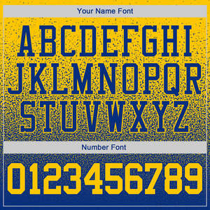 Sudadera con Capucha Personalizada en Degradado Amarillo y Azul, de Poliéster, Unisex, con Nombre y Número del Equipo Impresos, Estilo Casual para Otoño - Product Image 3