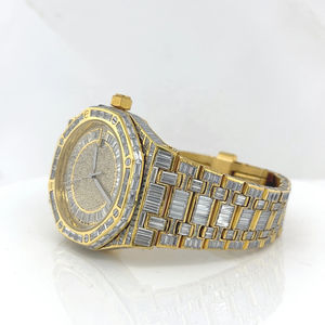 Exclusive 2025 New Design Wrist <b>Diamond</b> <b>Watch</b> 925 Silver Moissanite <b>Diamonds</b> With VVS Clarity Jewelry Accessories Luxury <b>Watch's</b> - Product Image 3