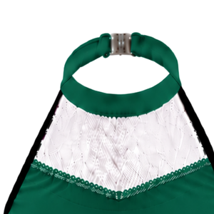 Dark <b>Green</b> White Black Sleeveless Cheerleading <b>Crop</b> <b>Top</b> Athletic Performance Cheer Uniform <b>Top</b> for Women Girls Team Sportswear - Product Image 4