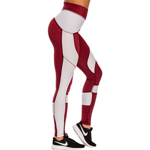 Leggings de yoga pour femmes, design personnalisé, spandex/polyester, extensibles dans quatre directions, antibactériens, avec cordon de serrage, pour l'entraînement - Product Image 6
